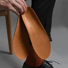 New item foot orthotic flat feet leather heat moldable shoe insole