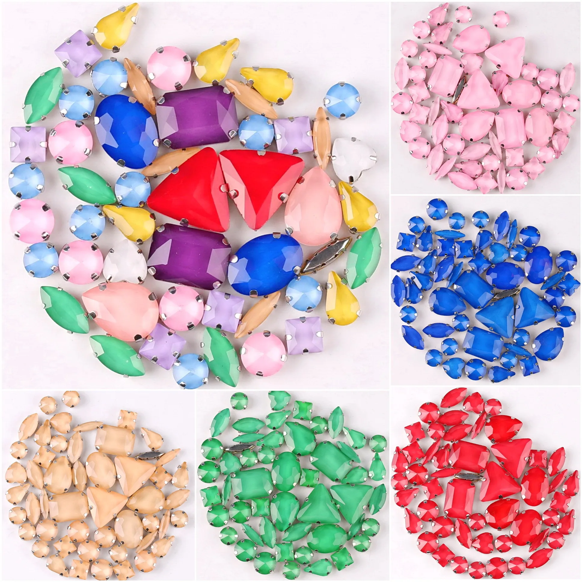 50Pcs/Bag Silver Claw Setting 11 Shapes Mix Jelly Colors Glass Crystal Sewing Rhinestone
50Pcs/Bag Silver Claw Setting 11 Shapes Mix Jelly Colors Glass Crystal Sewing Rhinestone