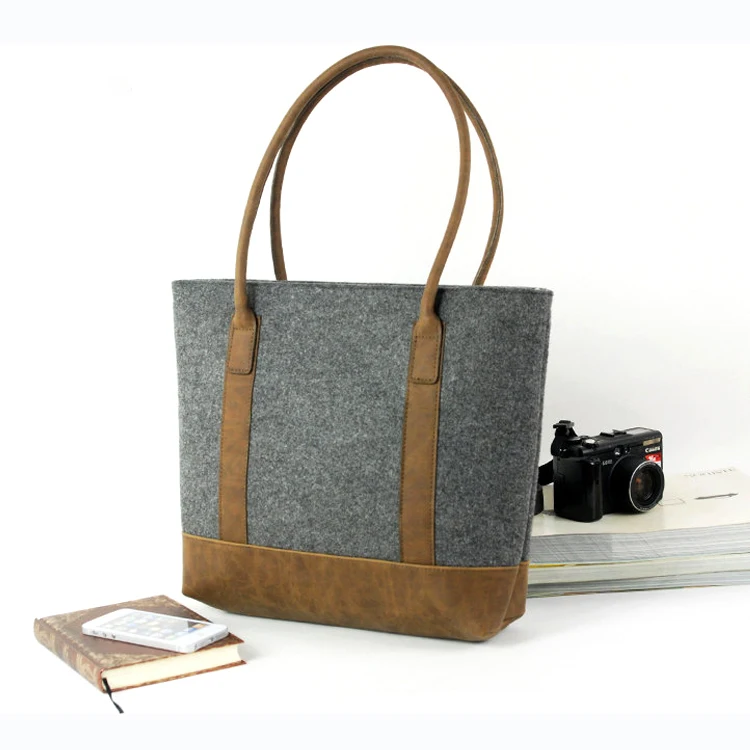 Foldable Durable Women Felt Shopping Bag Travelling Tote Bag Felt Sundries Organizer Handbag, Grey or customized
Foldable Durable Women Felt Shopping Bag Travelling Tote Bag Felt Sundries Organizer Handbag, Grey or customized