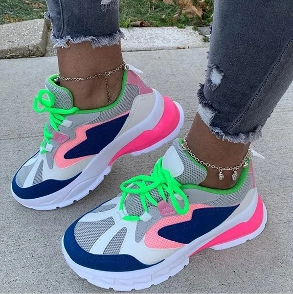 New Arrivals Large Size Sports Shoes Reflective Color Breathable Summer Leisure Women Sneakers Round Toe Lace up Sneakers Shoes
New Arrivals Large Size Sports Shoes Reflective Color Breathable Summer Leisure Women Sneakers Round Toe Lace up Sneakers Shoes