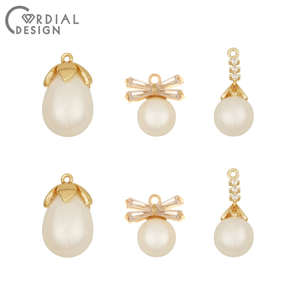 Jewelry Accessories Cordial Design 30Pcs Jewelry Accessories CZ Charms Hand Made Imitation Pearl Drop Shape Genuine Gold Plati
Jewelry Accessories Cordial Design 30Pcs Jewelry Accessories CZ Charms Hand Made Imitation Pearl Drop Shape Genuine Gold Plati