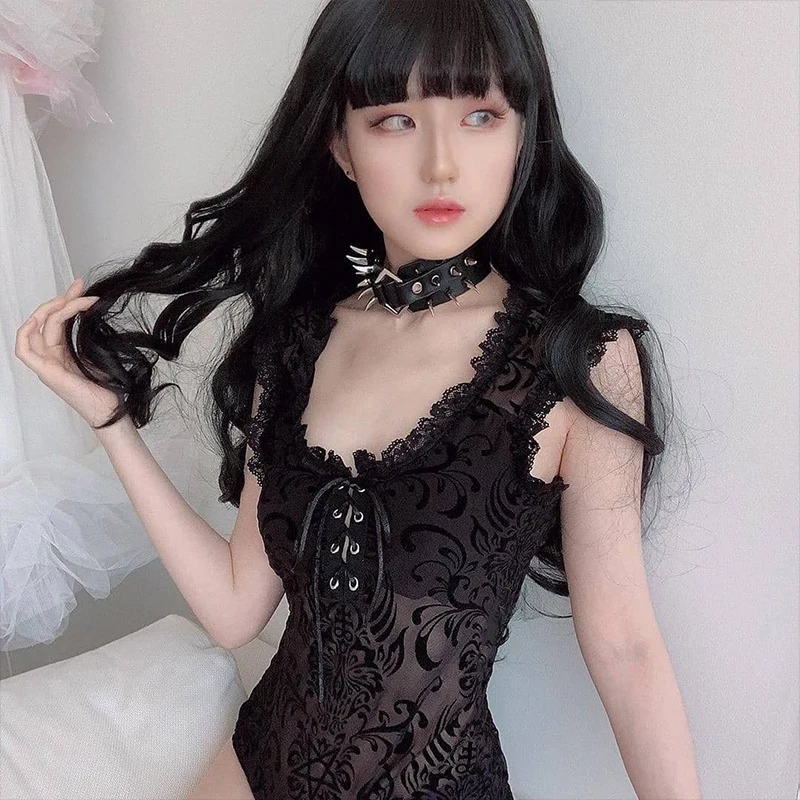 InsGoth Sexy Lace Bodycon Women Gothic Streetwear Mesh Hollow Out Patchwork Sleeveless Bodysuit Female Black Body Party
InsGoth Sexy Lace Bodycon Women Gothic Streetwear Mesh Hollow Out Patchwork Sleeveless Bodysuit Female Black Body Party