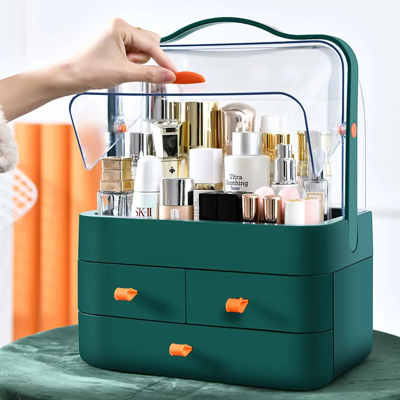 OEM Customized Logo Plastic Cosmetic storage box with draw organisateur de maquillage Dustproof acrylic makeup organizer, White, pink, blue
OEM Customized Logo Plastic Cosmetic storage box with draw organisateur de maquillage Dustproof acrylic makeup organizer, White, pink, blue