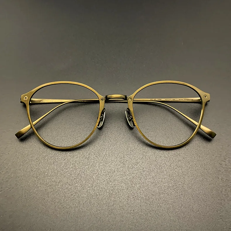 New Retro Pure Titanium Glasses Frame Fashion Full Frame Ultra Light Flat Round Titanium Frame
New Retro Pure Titanium Glasses Frame Fashion Full Frame Ultra Light Flat Round Titanium Frame