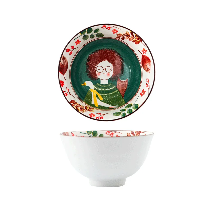 Nordic Ceramic Tableware Fairy Forest Bowl Dish & Plate Set Ceramic Dinner Plate Household Ins Plate Japanese Style Tableware
Nordic Ceramic Tableware Fairy Forest Bowl Dish & Plate Set Ceramic Dinner Plate Household Ins Plate Japanese Style Tableware