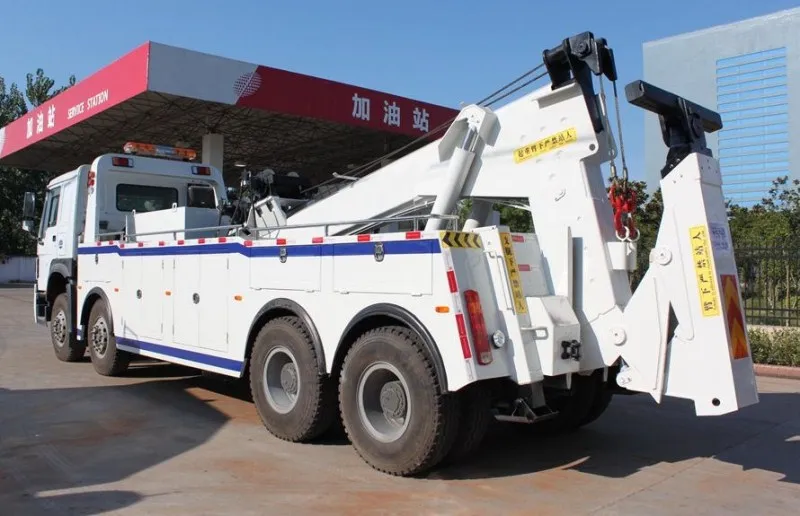 8X4 Sinotruk HOWO 40ton heavy duty rotary wrecker tow truck and 40 tons rotator tow truck for sale