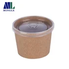 Disposable vasos desechables kraft paper soup cup