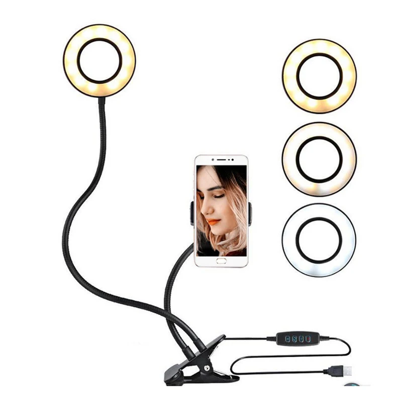 New Led Selfie Ring Light with Phone Holder Desk Lamp Lazy Bracket Tabletop Stand Flexible for Live Stream Video Blogger Youtube
New Led Selfie Ring Light with Phone Holder Desk Lamp Lazy Bracket Tabletop Stand Flexible for Live Stream Video Blogger Youtube