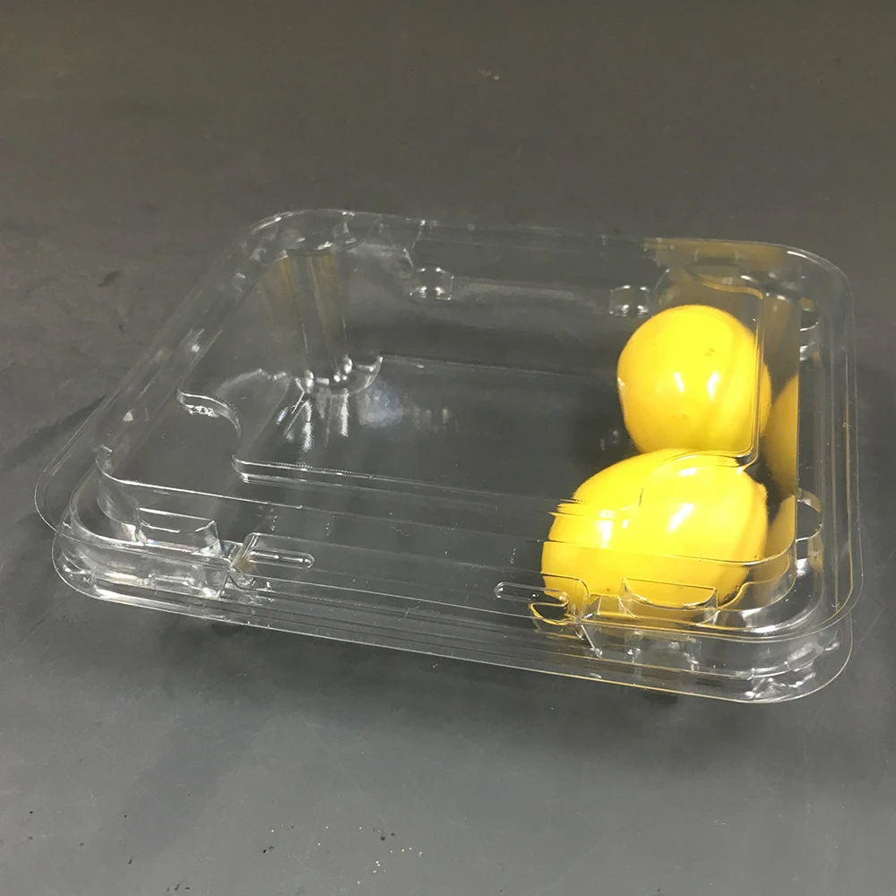 Custom Plastic Fruit Container Clamshell Strawberry Storage Container Fruit Apple Clamshell