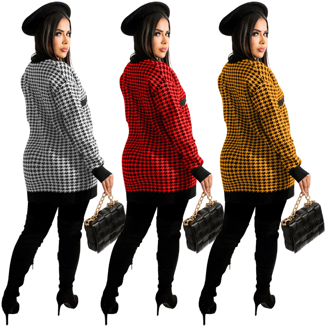 Womens Winter Clothing 2021 Print Plaid V Neck Button Cardigan Fashion Patchwork Midi Coat For Ladies
Womens Winter Clothing 2021 Print Plaid V Neck Button Cardigan Fashion Patchwork Midi Coat For Ladies