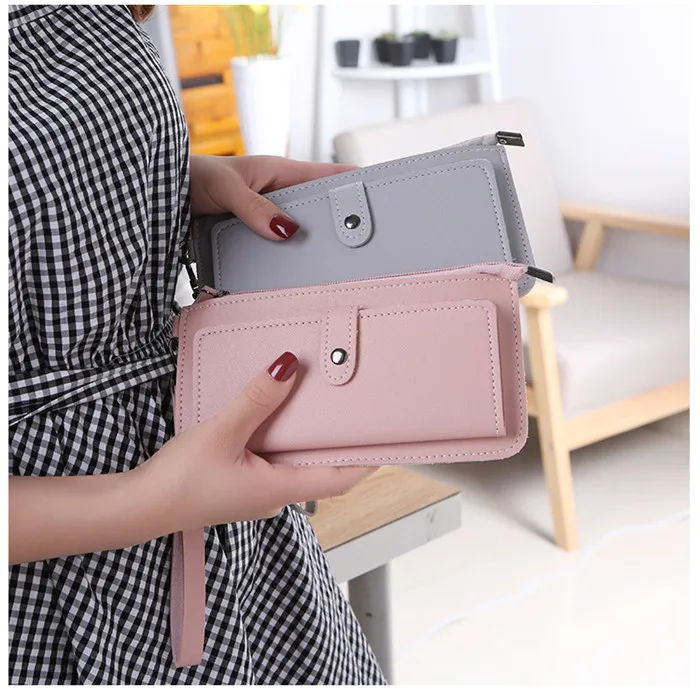 2019 New Fashion PU Solid color Simple women zipper long wallet
2019 New Fashion PU Solid color Simple women zipper long wallet