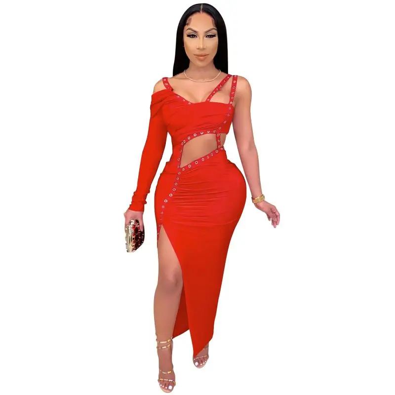 2021Summer Women spaghetti strap v-neck Hollow Out dress long dresses women maxi dresses with rivet
2021Summer Women spaghetti strap v-neck Hollow Out dress long dresses women maxi dresses with rivet