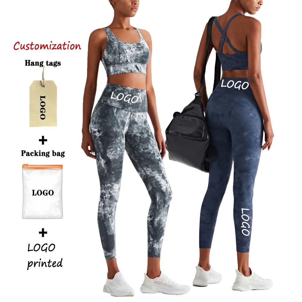 2021 New Design Active Wear Adjustable Bra And Leggings Set Fitness Sportswear Women Print Tie Dye Yoga Set
2021 New Design Active Wear Adjustable Bra And Leggings Set Fitness Sportswear Women Print Tie Dye Yoga Set