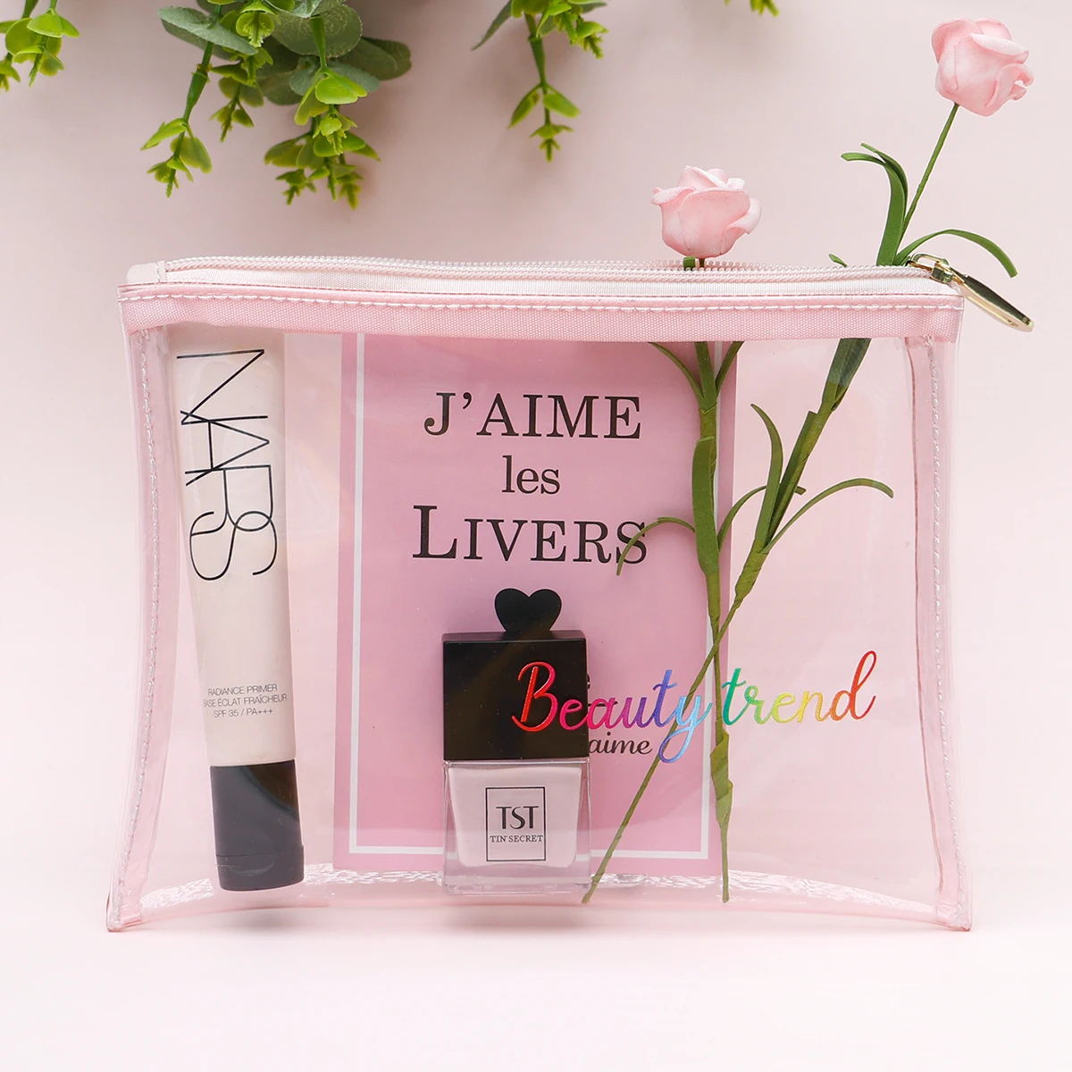 Stylish travel transparent flat custom pink pvc bag with zipper pouch for makeup colored clear pvc cosmetic bag, Pink ,blue ,gray, black or customized
Stylish travel transparent flat custom pink pvc bag with zipper pouch for makeup colored clear pvc cosmetic bag, Pink ,blue ,gray, black or customized