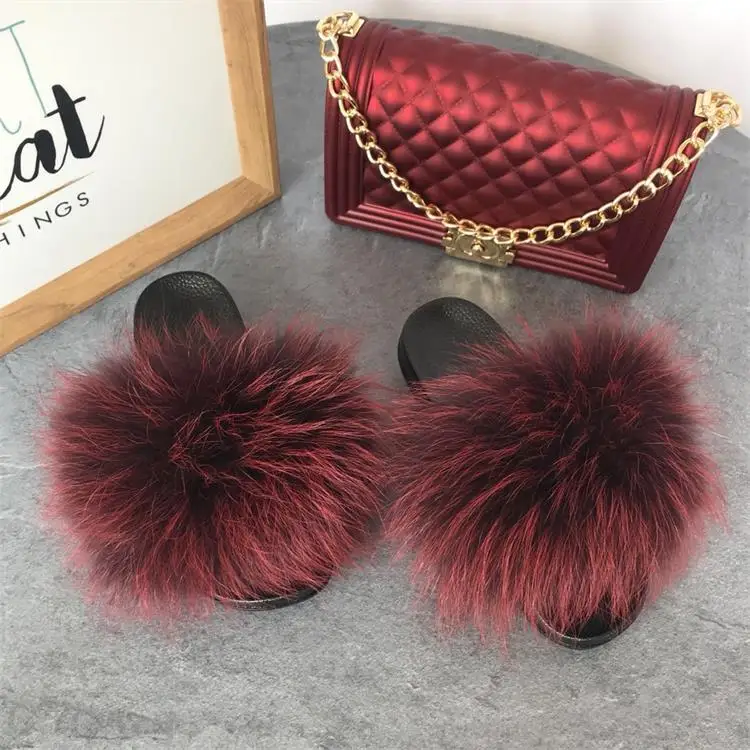 Elegant Series New Popular custom fur slippers fur slides and matching purse fur slides with purse set, Customized color
Elegant Series New Popular custom fur slippers fur slides and matching purse fur slides with purse set, Customized color