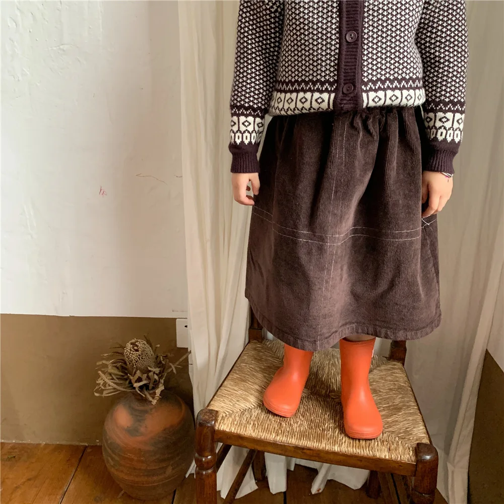 P6603040 autumn solid brown blue infant baby girls skirts toddler kids corduroy long skirt fashion outfit
P6603040 autumn solid brown blue infant baby girls skirts toddler kids corduroy long skirt fashion outfit