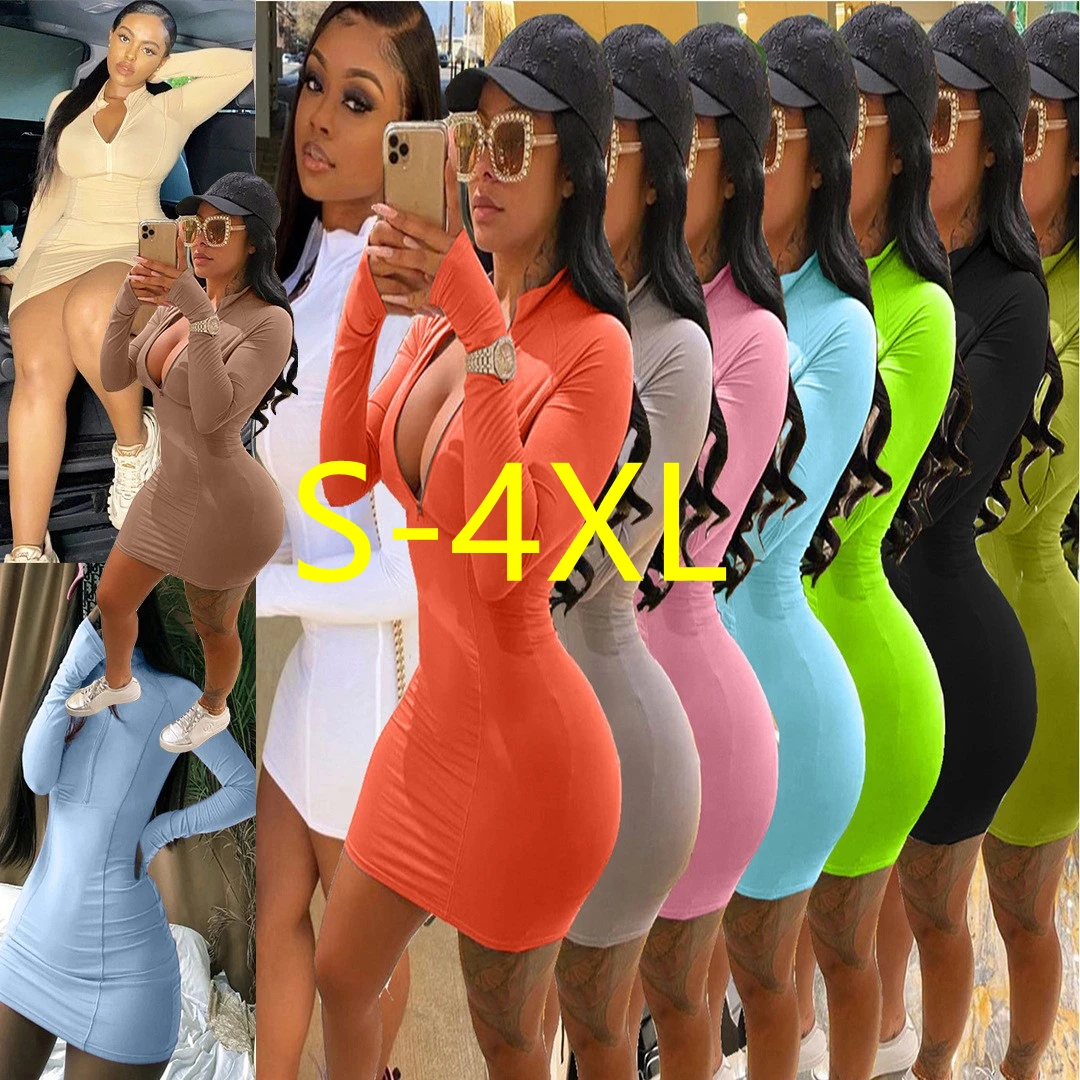 Wholesale 2021 summer casual white long sleeve dresses sexy fall bodycon mini dress women
Wholesale 2021 summer casual white long sleeve dresses sexy fall bodycon mini dress women