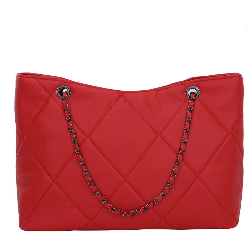 Soft PU leather ladies shoulder messenger bag large capacity chain tote bag, Black, red, white, brown
Soft PU leather ladies shoulder messenger bag large capacity chain tote bag, Black, red, white, brown