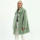 Custom fur coat wholesale excellent quality ladies thick coat
