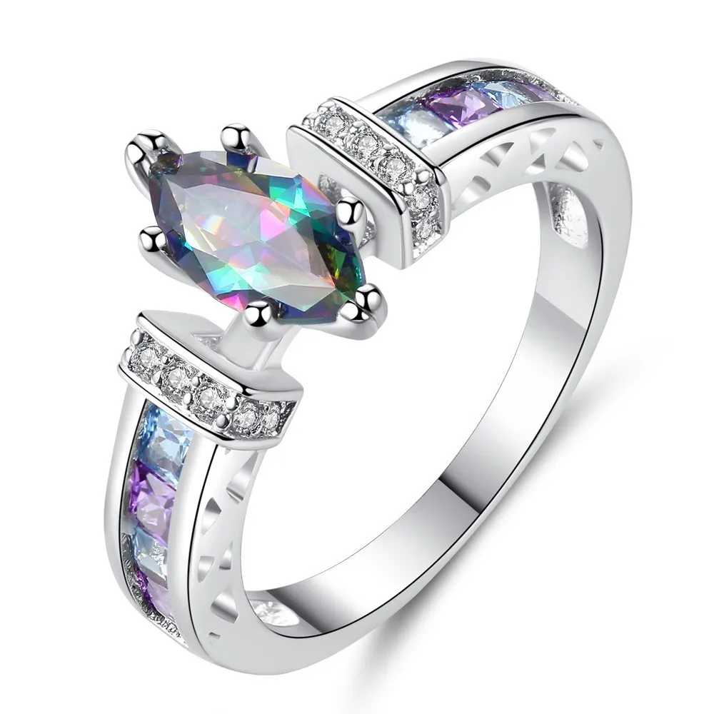 New Arrival Trendy Colorful Crystal Diamond Rings Light Luxury Platinum Plated Cubic Zirconia Rings For Wedding
New Arrival Trendy Colorful Crystal Diamond Rings Light Luxury Platinum Plated Cubic Zirconia Rings For Wedding