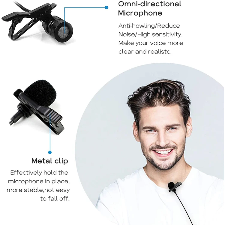 Wireless Mini Lapel Collar Tie- Clip Microphone For Camera Phone Teacher Interview Church Streaming
Wireless Mini Lapel Collar Tie- Clip Microphone For Camera Phone Teacher Interview Church Streaming