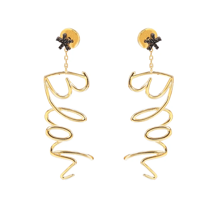 Yellow Gold Plated Trendy Jewelry Customize Sterling Silver Tassels Earrings Alphabet Letter Long Earrings
Yellow Gold Plated Trendy Jewelry Customize Sterling Silver Tassels Earrings Alphabet Letter Long Earrings