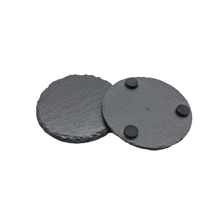 Wholesale BSCI passed factory black natural slate round shape coaster, Dark grey
Wholesale BSCI passed factory black natural slate round shape coaster, Dark grey