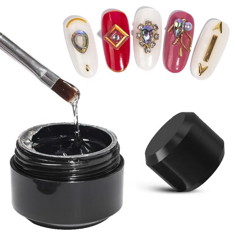High Quality Oem Custom Uv Led Nail Gel Super Sticky Clear Jelly Rhinestone Gel For Rhinestones Decorations
High Quality Oem Custom Uv Led Nail Gel Super Sticky Clear Jelly Rhinestone Gel For Rhinestones Decorations