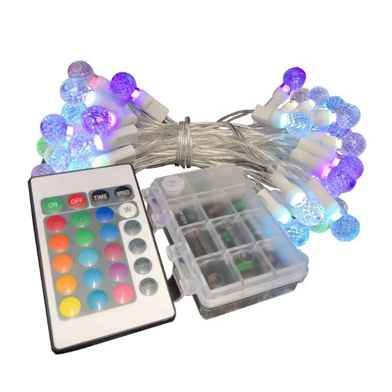 50LED colorful remote control ball battery light wedding holiday romantic decoration colorful string lights
50LED colorful remote control ball battery light wedding holiday romantic decoration colorful string lights
