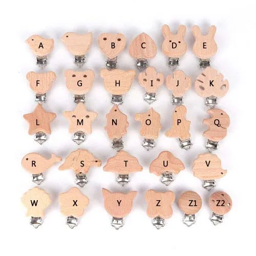 Natural Wood Animal PacifierHolder Clip Beech Wooden Baby Teething Soother Dummy Clips
Natural Wood Animal PacifierHolder Clip Beech Wooden Baby Teething Soother Dummy Clips