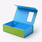 Custom PVC Window Cloth Cardboard Magnetic Collapsible Folding Closure Paper Gift Box