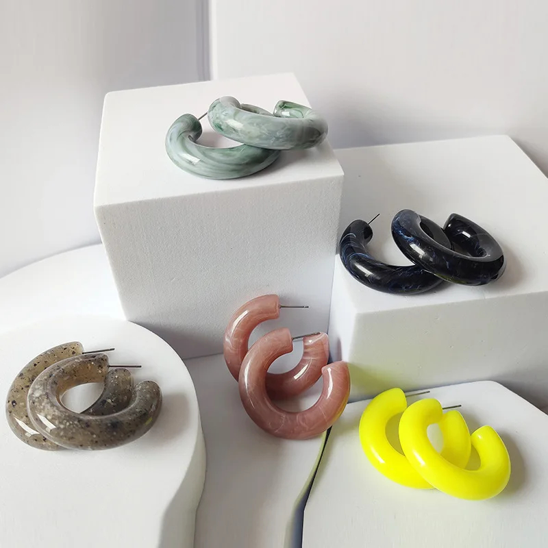 Candy Color Acrylic Hoop Earrings Women Geometric Circle Green Blue Yellow Resin Hoop Earrings Jewelry Accessories
Candy Color Acrylic Hoop Earrings Women Geometric Circle Green Blue Yellow Resin Hoop Earrings Jewelry Accessories