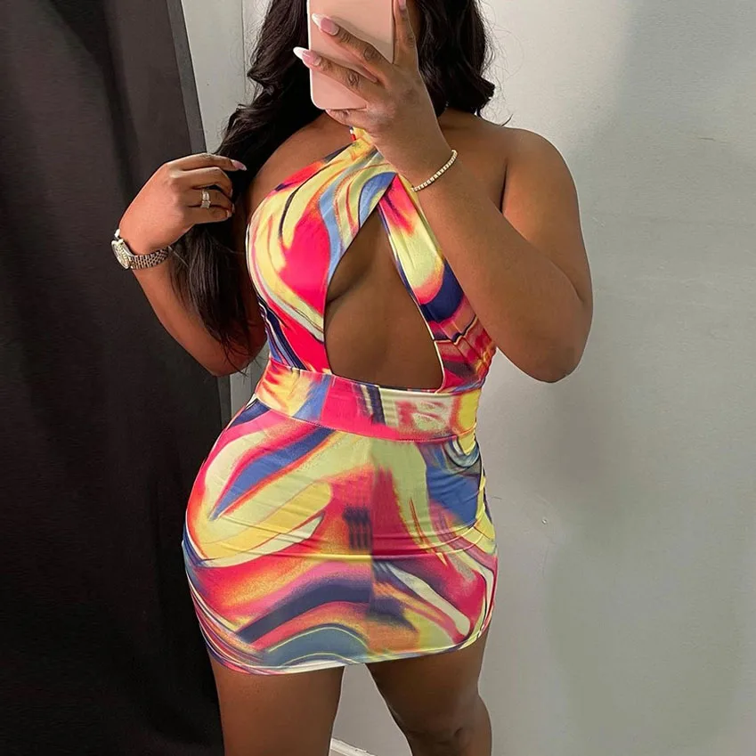 FS3340D women Tie Dye Mini Dress Backless Summer Festival Beachwear Sexy Club Dresses
FS3340D women Tie Dye Mini Dress Backless Summer Festival Beachwear Sexy Club Dresses