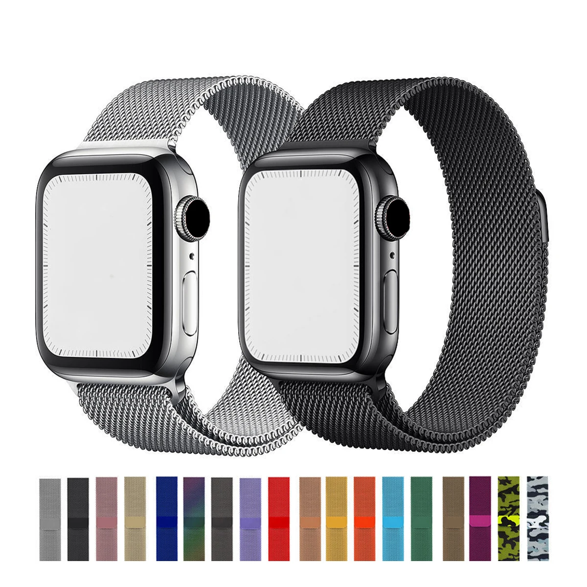 Silver Gold Deployment Buckle Chain Link Remover LoopTaitanium Metallic metal Stainless Steel Watch Bands For Apple watch se 6 5, Optional
Silver Gold Deployment Buckle Chain Link Remover LoopTaitanium Metallic metal Stainless Steel Watch Bands For Apple watch se 6 5, Optional
