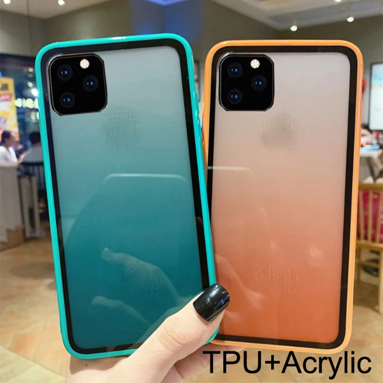 Hot Selling Candy Gradient Rainbow Colorful Hard Acrylic TPU Shockproof Cell Mobile Phone Back Cover Case For Iphone 11 Pro Max
Hot Selling Candy Gradient Rainbow Colorful Hard Acrylic TPU Shockproof Cell Mobile Phone Back Cover Case For Iphone 11 Pro Max