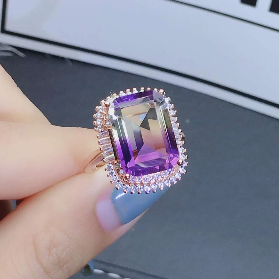 New Arrival Exquisite Cubic Zircon Engagement Rings necklace For Women Shiny Purple Zircon Adjustable Jewelry Anniversary gift, Customized color
New Arrival Exquisite Cubic Zircon Engagement Rings necklace For Women Shiny Purple Zircon Adjustable Jewelry Anniversary gift, Customized color
