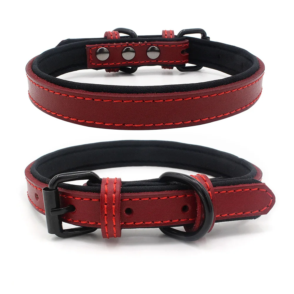 Custom Top-Quality Adjustable Luxury Leather Dog Collar, Neoprene padded Safety Neck Fashion Design Leather Pet Collars, Brown/black/red
Custom Top-Quality Adjustable Luxury Leather Dog Collar, Neoprene padded Safety Neck Fashion Design Leather Pet Collars, Brown/black/red