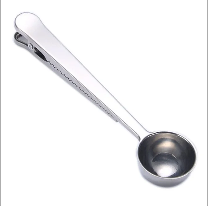 Multi Function Ccoffee Bean Measuring Scoop Long Handle Tea Spoon Stainless Steel coffee Scoop With BaClip Hot Sale Products, As photo
Multi Function Ccoffee Bean Measuring Scoop Long Handle Tea Spoon Stainless Steel coffee Scoop With BaClip Hot Sale Products, As photo