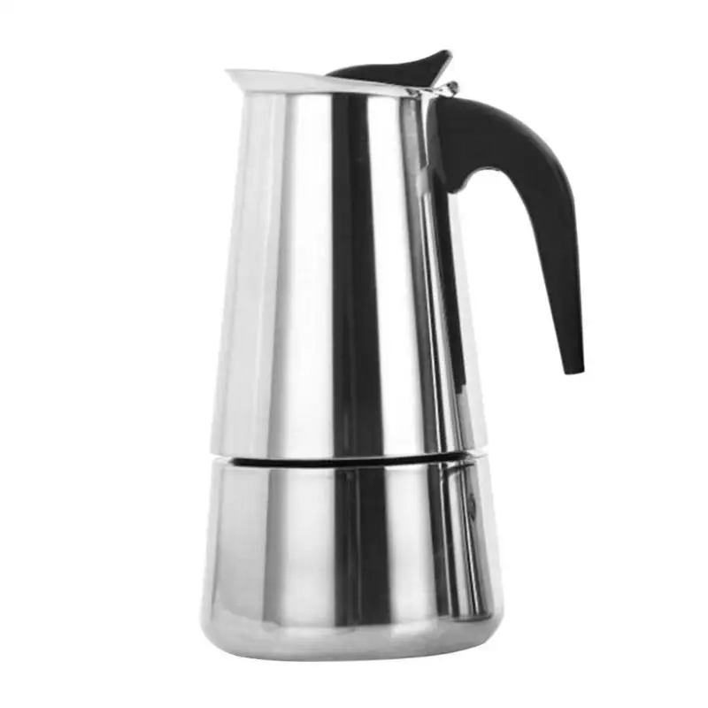 European Style Espresso Maker Moka Coffee Pot Stainless Steel304 Latte Percolator With 12Cups/600 Milliliter Cappuccino Cafe Pot
European Style Espresso Maker Moka Coffee Pot Stainless Steel304 Latte Percolator With 12Cups/600 Milliliter Cappuccino Cafe Pot