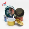 metal empty custom food grade 100ml caviar tin can 100g tuna can packaging for pet dog in stock TC-A123