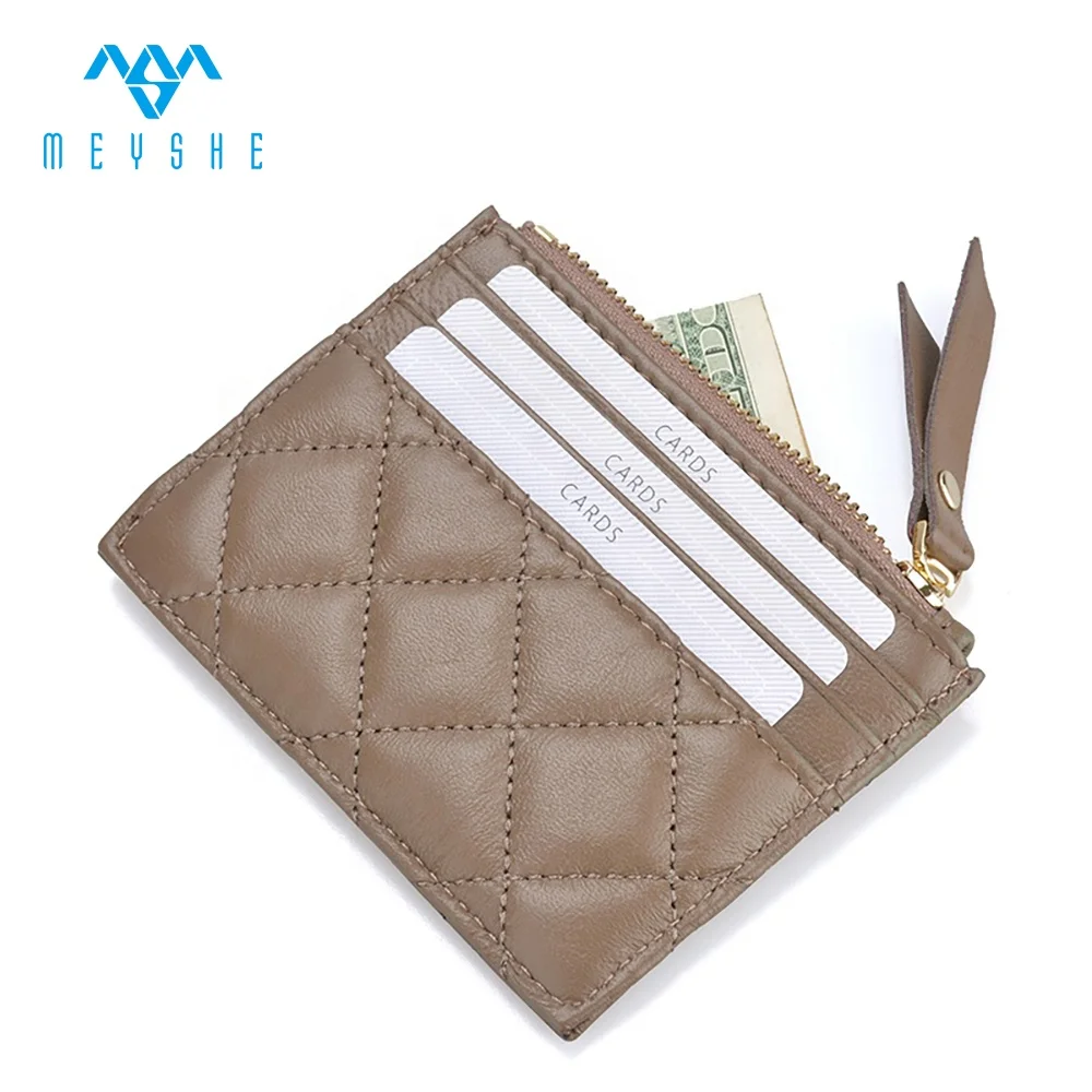 Factory price hot sale khaki genuine leather women rfid slim credit card case wallet
Factory price hot sale khaki genuine leather women rfid slim credit card case wallet