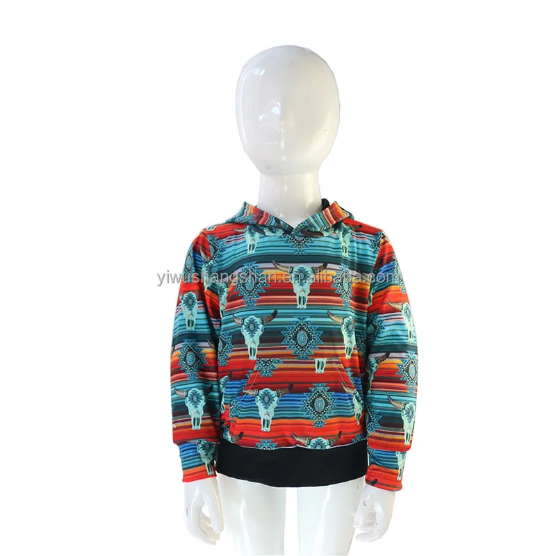 New Arrived Children Baby Lounge Sweatshirt Ox Head Serape Printed Long Sleeve Toddler Baby Hooded Sweatshirt Tops, As picture
New Arrived Children Baby Lounge Sweatshirt Ox Head Serape Printed Long Sleeve Toddler Baby Hooded Sweatshirt Tops, As picture