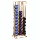 gold 60pcs Nespresso take away metal cup coffee capsule holder
