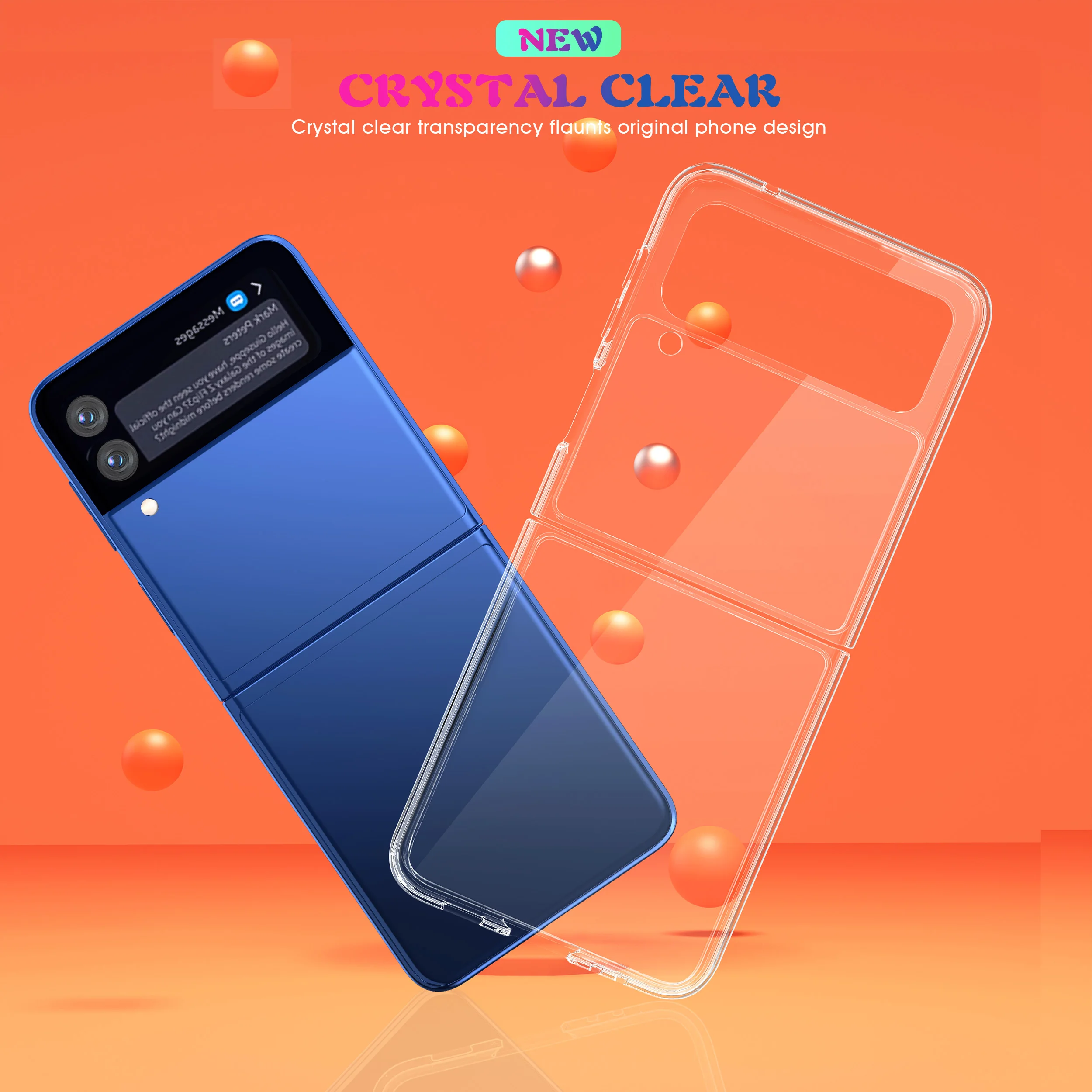 Cell Phone Case for Samsung Galaxy Z Flip 3 5G Case, Slim Clear Air Buffer TPU Drop Proof+PC Shockproof Protective Phone Case
Cell Phone Case for Samsung Galaxy Z Flip 3 5G Case, Slim Clear Air Buffer TPU Drop Proof+PC Shockproof Protective Phone Case