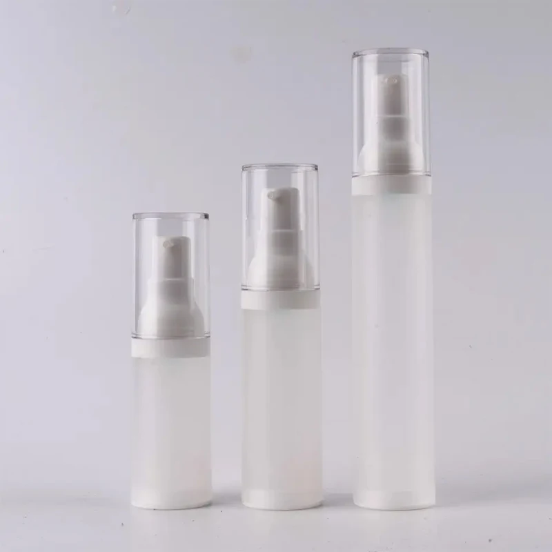 

Factory Price Eco Friendly Recyclable White Empty Pp Airless Pump Bottle 50ml Skin Care Cream Packaging Container