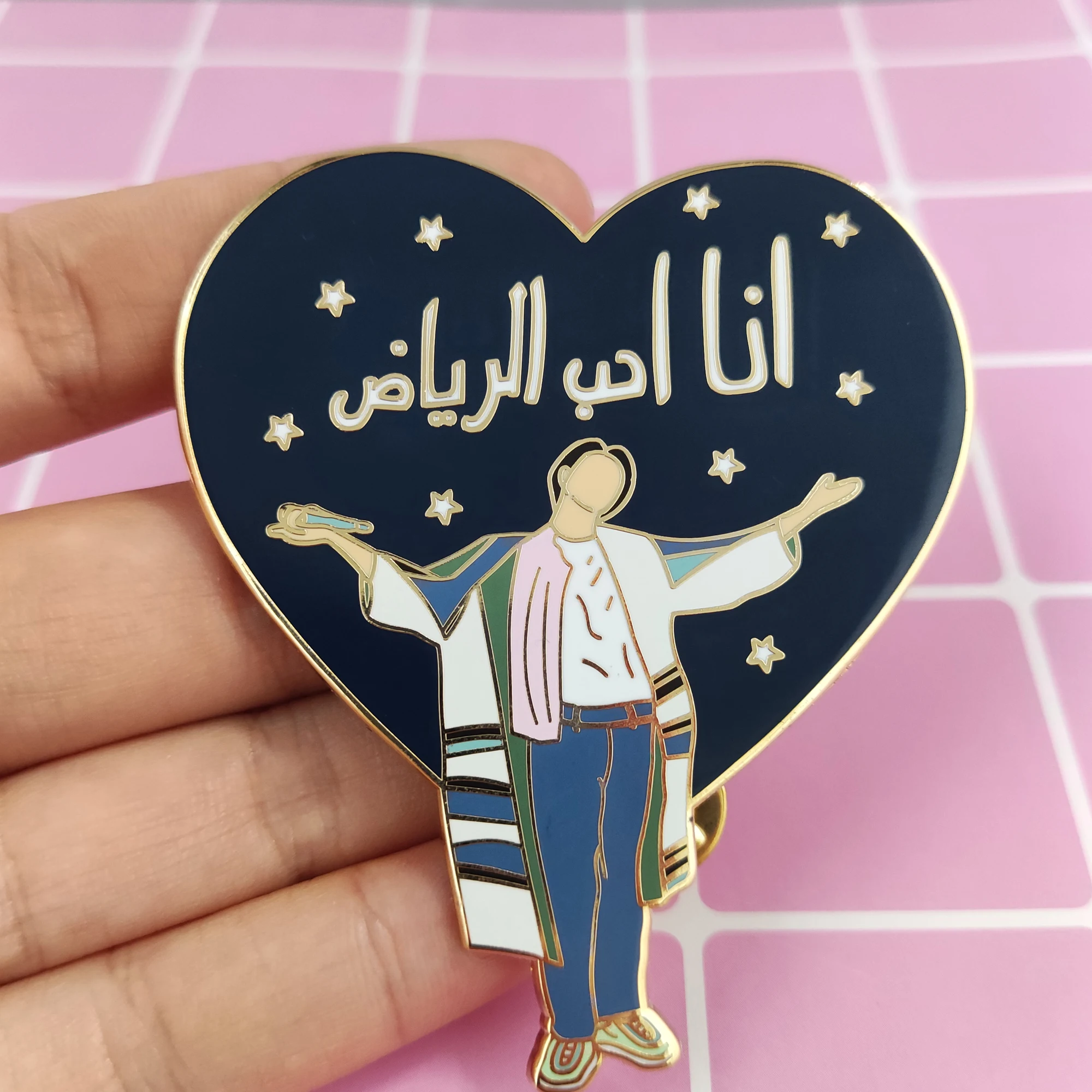 wholesale bts soft enamel gold metal lapel pin for gifts