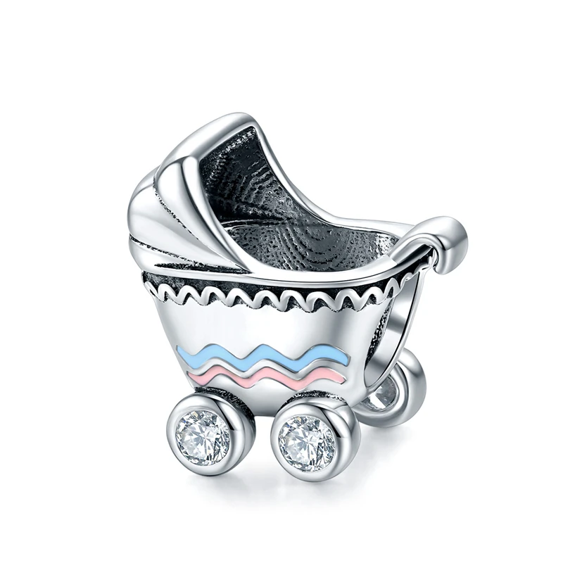 Authentic 925 Sterling Silver Life Baby Carriage Metal Beads Charm
Authentic 925 Sterling Silver Life Baby Carriage Metal Beads Charm