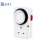 Timer Switch TE-22A 13A UK Type 24hours Mechanical Timer Switch Timer Socket Plug In Timer Socket