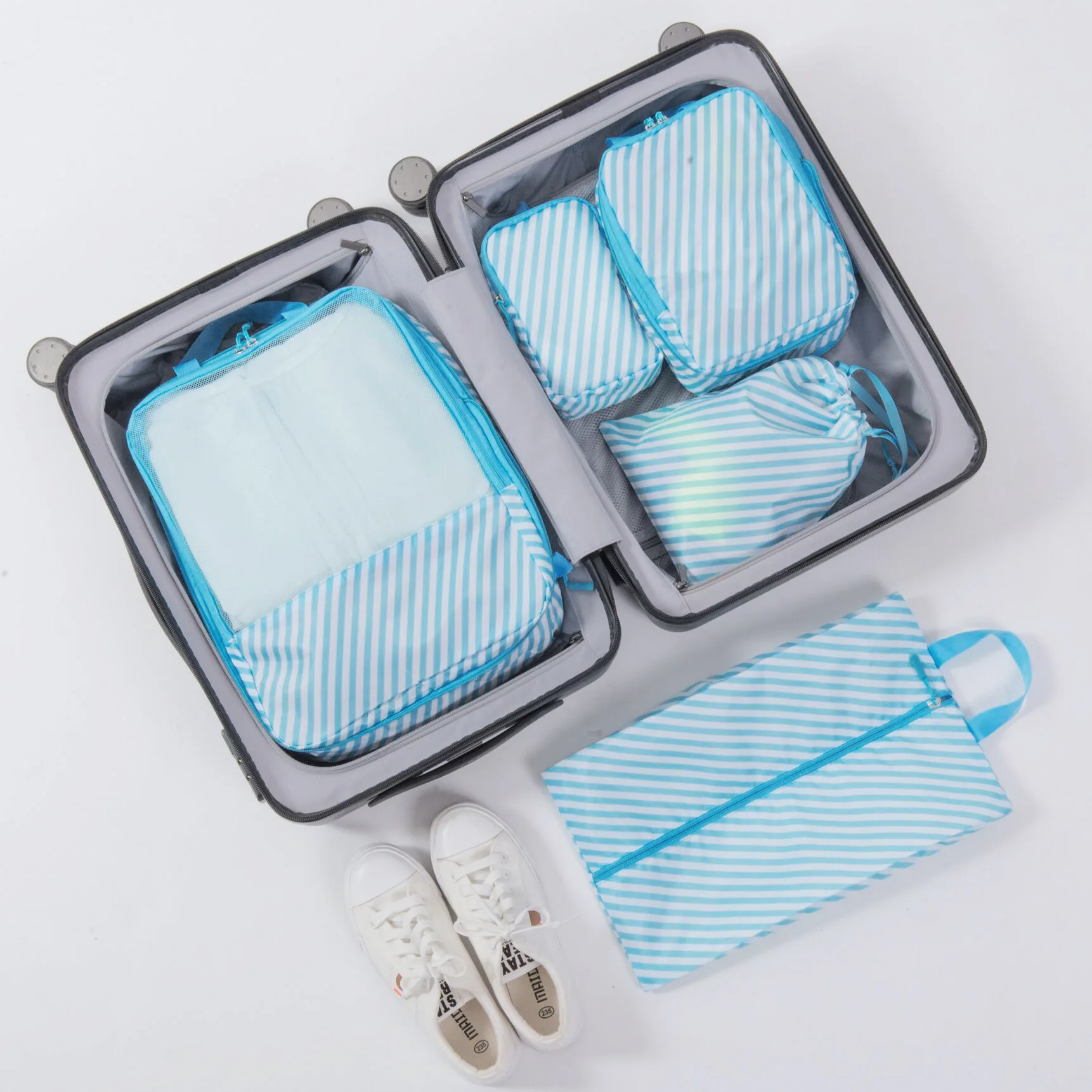 Wholesale Trendy Travel Storage Bag Thickened Clothes Sorting Bag Underwear Storage Bag 5-piece Sets Travel Set, Customized color
Wholesale Trendy Travel Storage Bag Thickened Clothes Sorting Bag Underwear Storage Bag 5-piece Sets Travel Set, Customized color