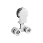 Stainless Steel Top Mount Dual Wheel Rolling Sliding Wood Barn Door kit interior closet door sliding track hardware Set